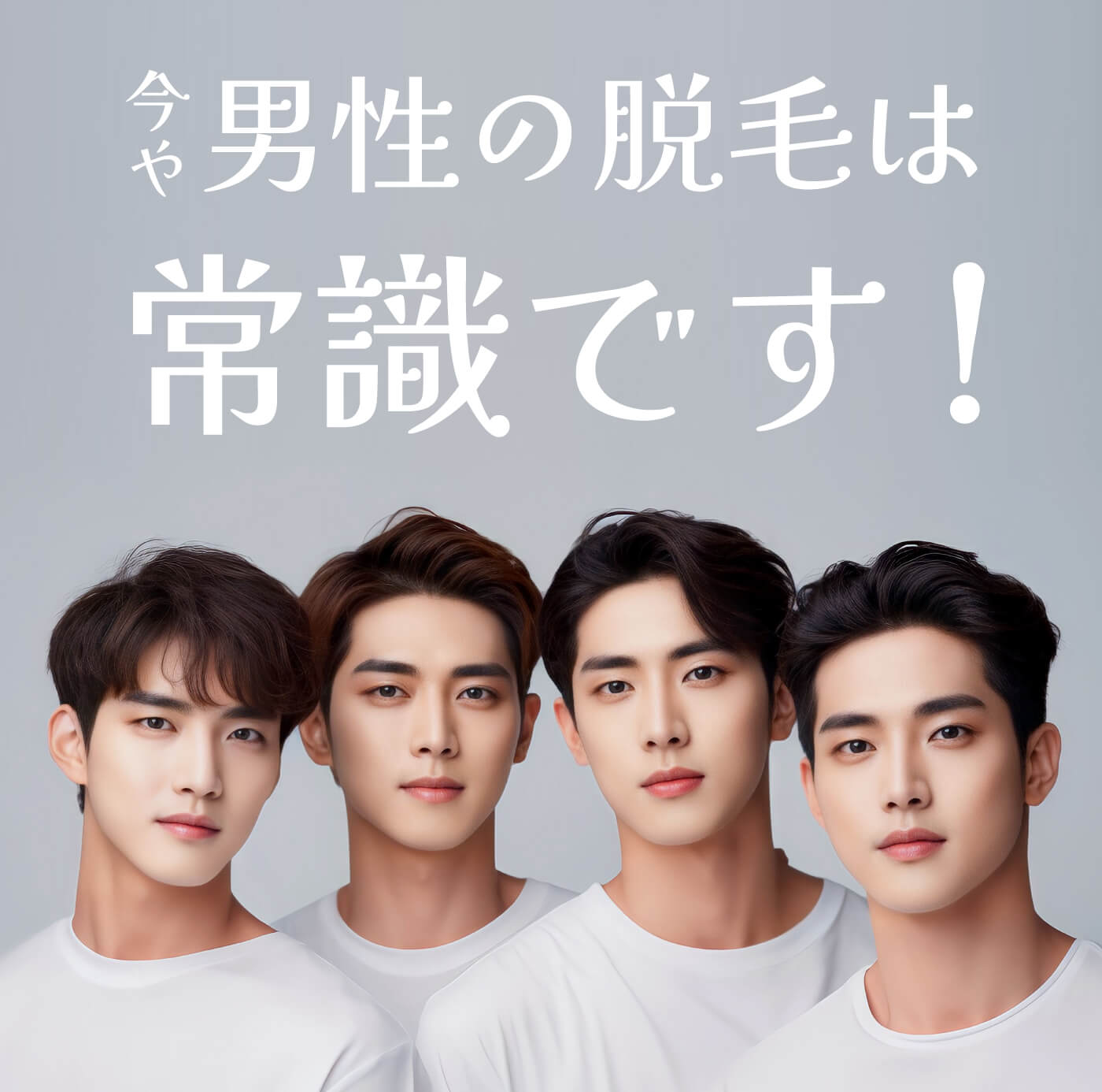 男性の脱毛は常識です